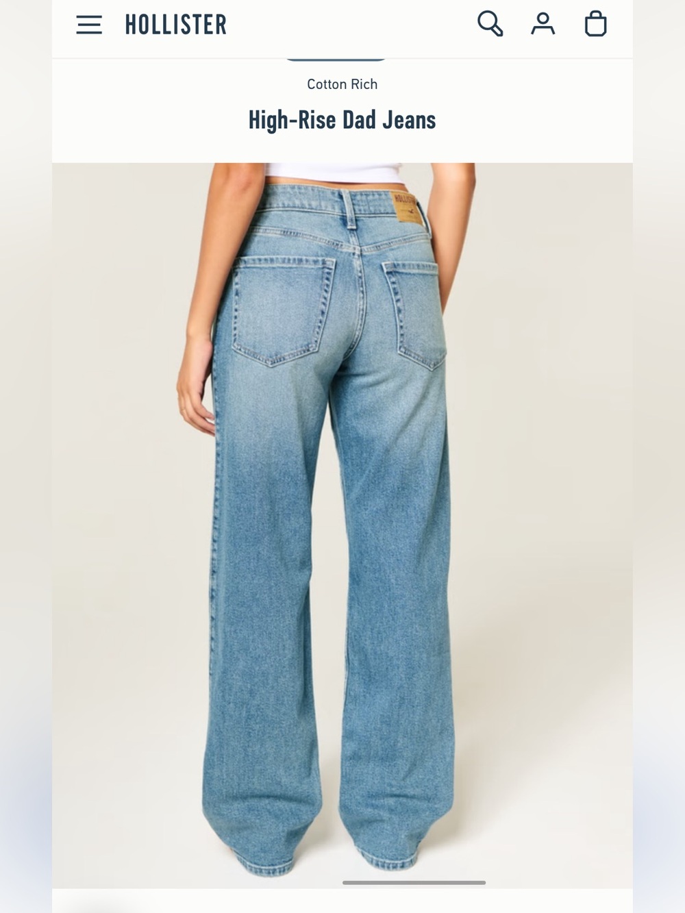 Hollister ultra high-rise dad jeans